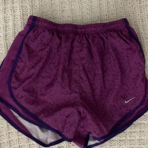 Purple Nike shorts